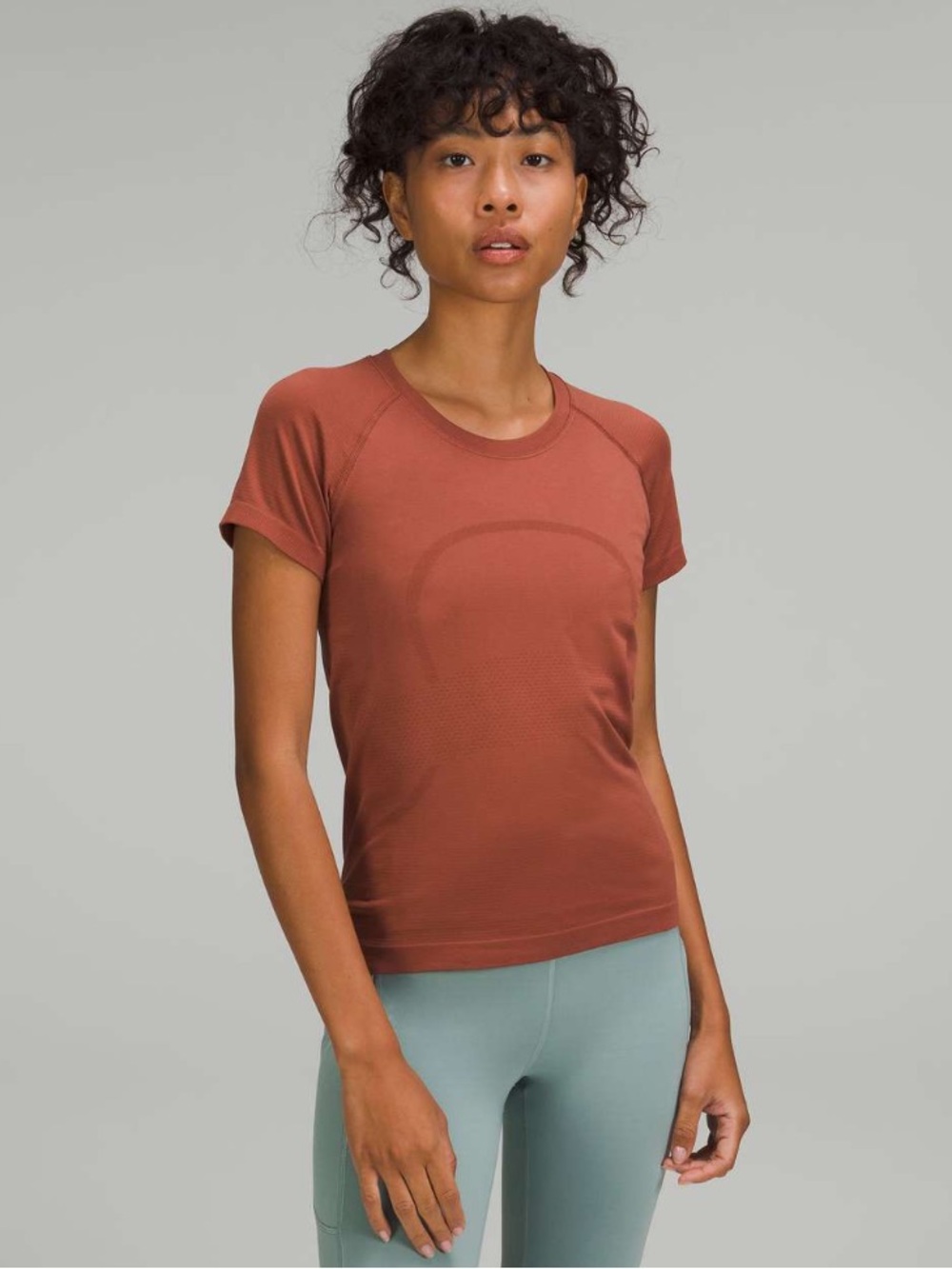 Lululemon Swiftly Tech Short-Sleeve Shirt 2.0 Hip Length Ancient Copper Sz 4